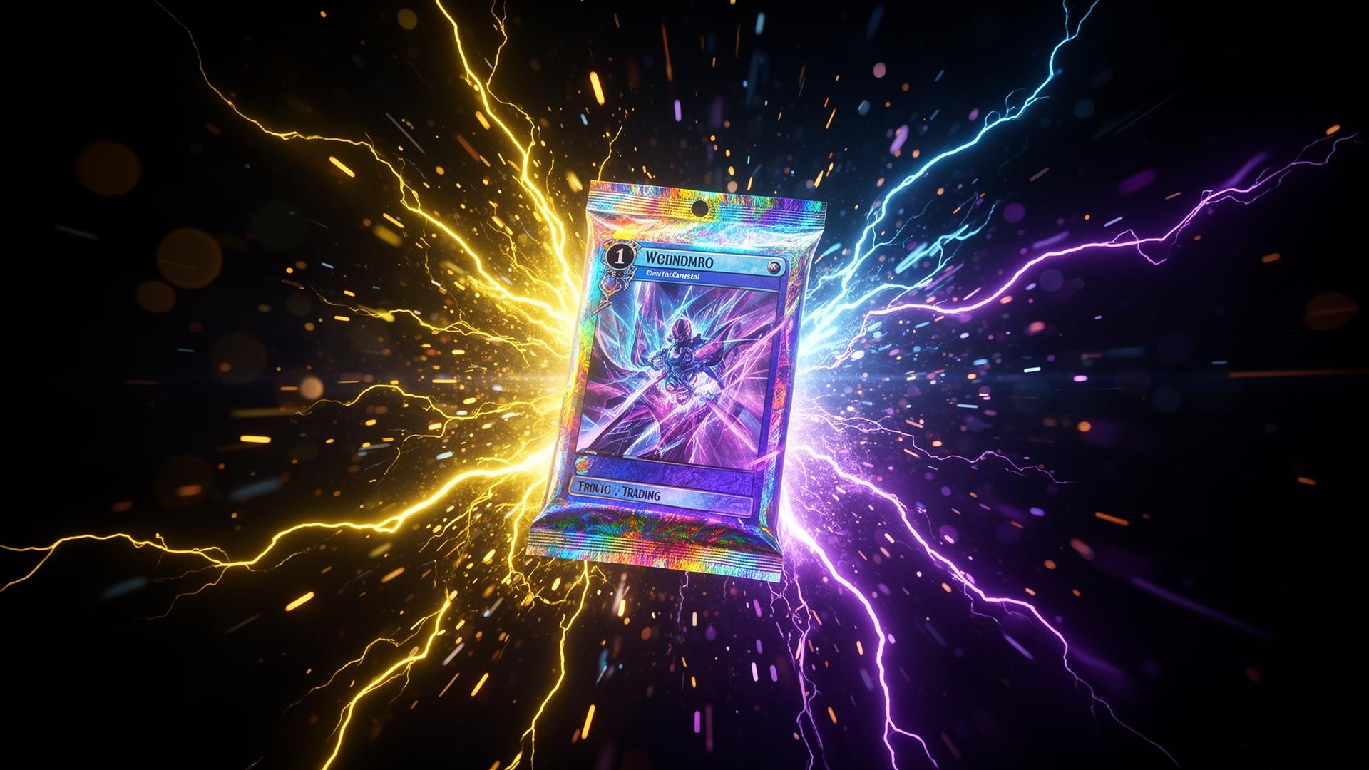 Holographic booster pack exploding with electric energy